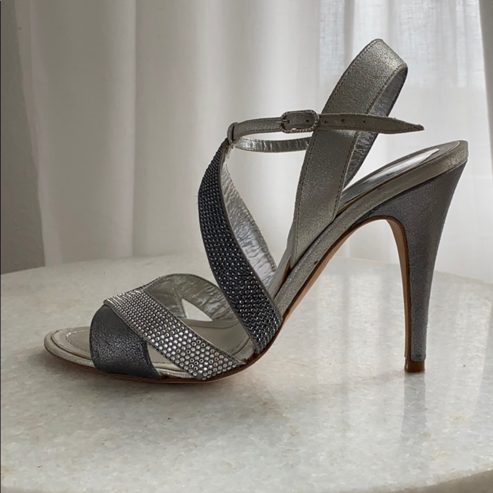 Silver heels by Rene Caovilla